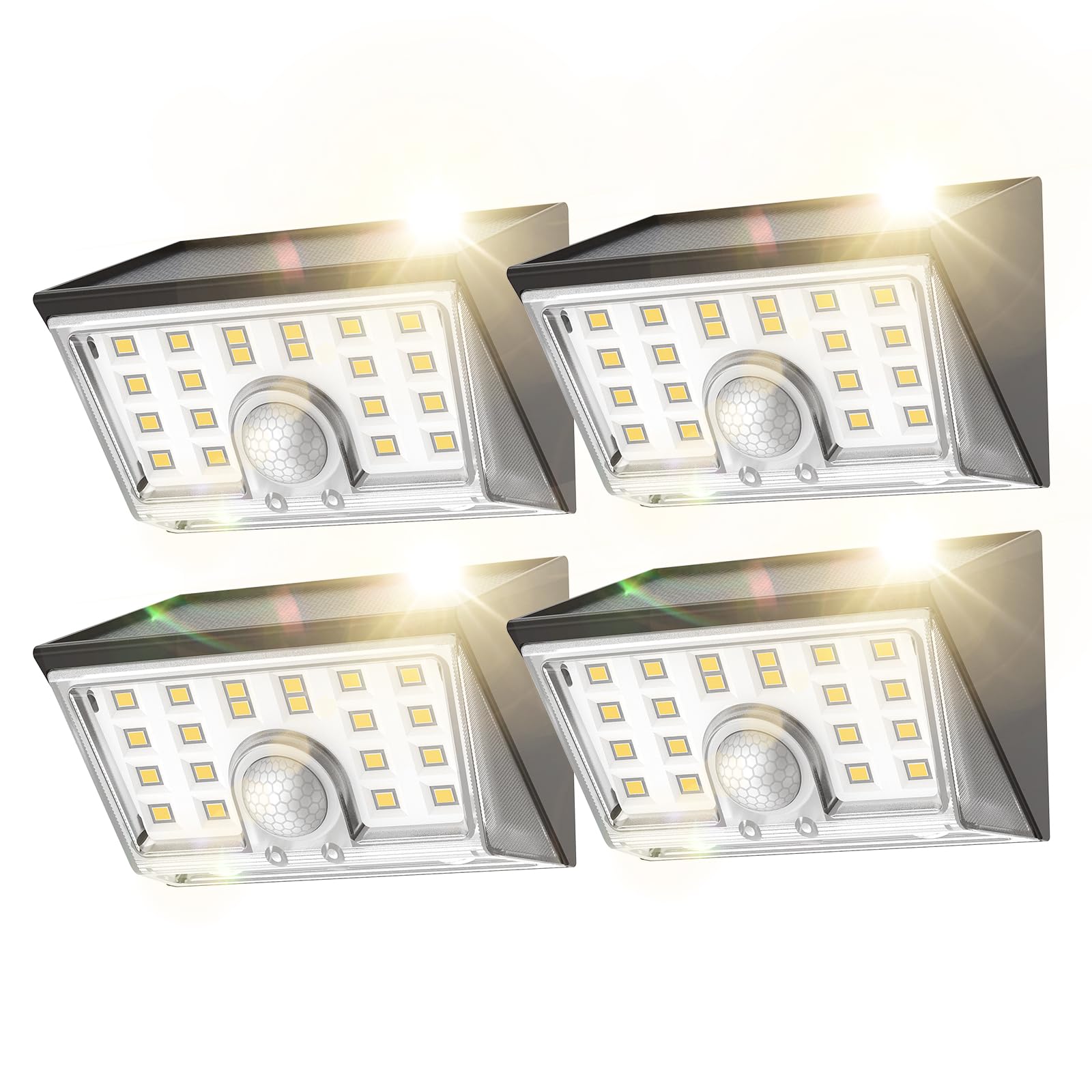 

Smiling Shark Solar Light WL06 [2025, Warm Light, Dual-Use Solar Light for Lighting and Decoration] High-Brightness Sensor Light for Outdoor