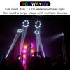 Waterproof 7x18W RGBWA UV 6 in 1 LED Par Light IP65 Outdoor Stage Light DMX Controlled Stage Lighting DJ atmosphere Disco Light
