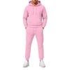 Men's Hooded Sweatshirt and Sweatpants Set Versatile Casual Athletic Outfit