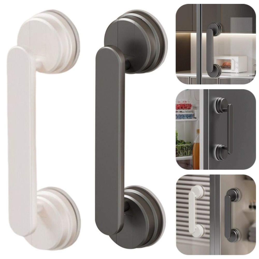 1/2Pcs Waterproof Suction Cup Door Handle Removable Bathroom Shower Auxiliary Handle  Bathroom