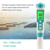 pH Meter for Water 7 in 1 PH/TDS/EC/Salt/S.G/ORP/Temp Meter,pH Tester Digital Backlit Waterproof LCD,TDS Meter EC Meter PPM Meter Suitable for Pools,