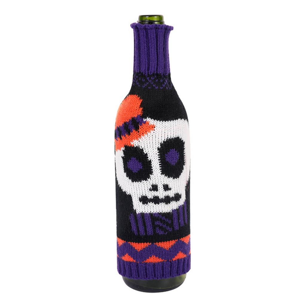 Halloween Decorations Christmas Knitted Pumpkin Wine Bottle Cover Red Wine Cover Restaurant Layout Decoration Wine Bottle Clothes Cover