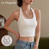 Women's Retro Halter Cami with Padded Bra