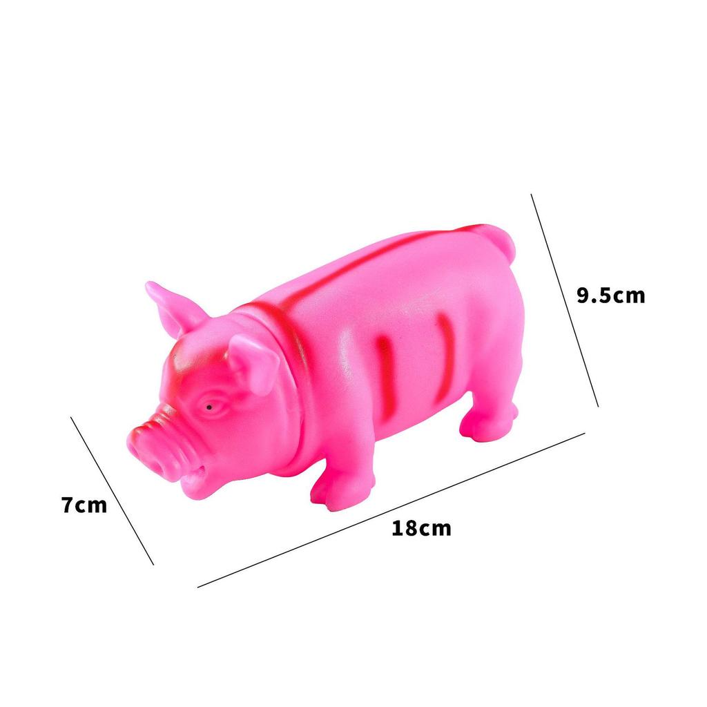 Large Squeaky Pig Toy for Pets - Stress Relief & Training for Dogs and Cats