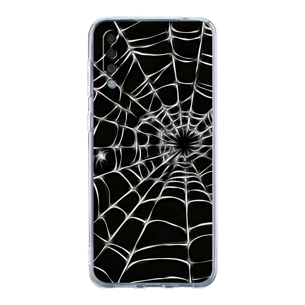 Phone Case For Samsung A26 A36 A56 A54 A52 A50 A70 A40 A12 A14 A16 A22 A24 A42 A34 A32 5G A04s A06 5G Cover Black Spider Web