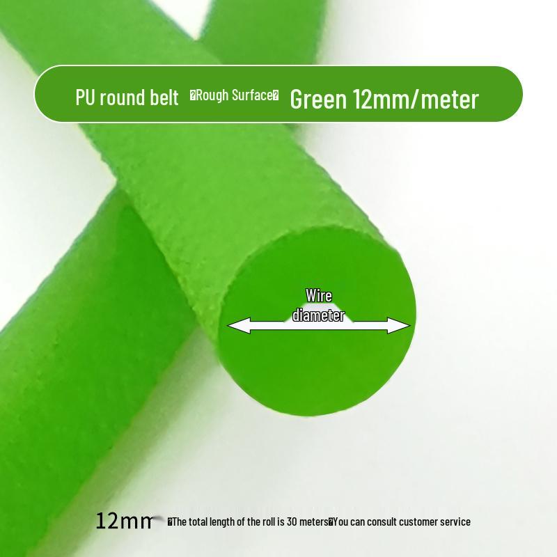 Red/Green PU Leather Connectable Round O-Type Industrial Drive Belt