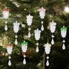 Realistic Acrylic Pinecone Christmas Tree Hanging Decoration Transparent Pine Cone Festival Home Ornament