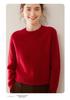 2024 Autumn/Winter Women's Loose Hollow-Out Cashmere Knit Pullover Sweater