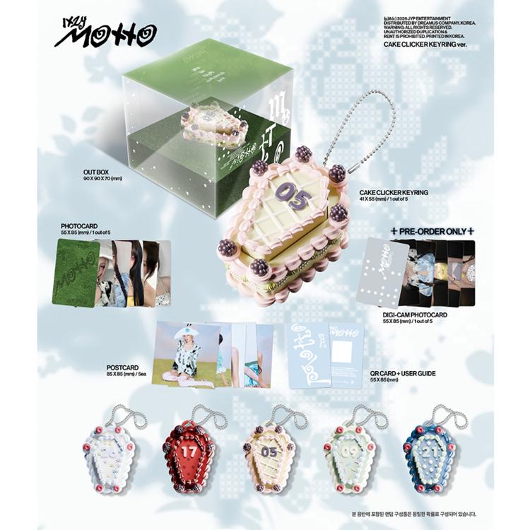 [POB] ITZY [Motto] 12. mini album (KLÍČENKA CAKE CLICKER ver.)