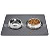 Non-Slip Waterproof Silicone Pet Feeding Mat - Easy To Clean and Foldable for Cats and Dogs, Large Size