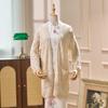 2025 Women's Mid-Length Korean Style Loose Knitted Cardigan Sweater Coat for Spring and Autumn