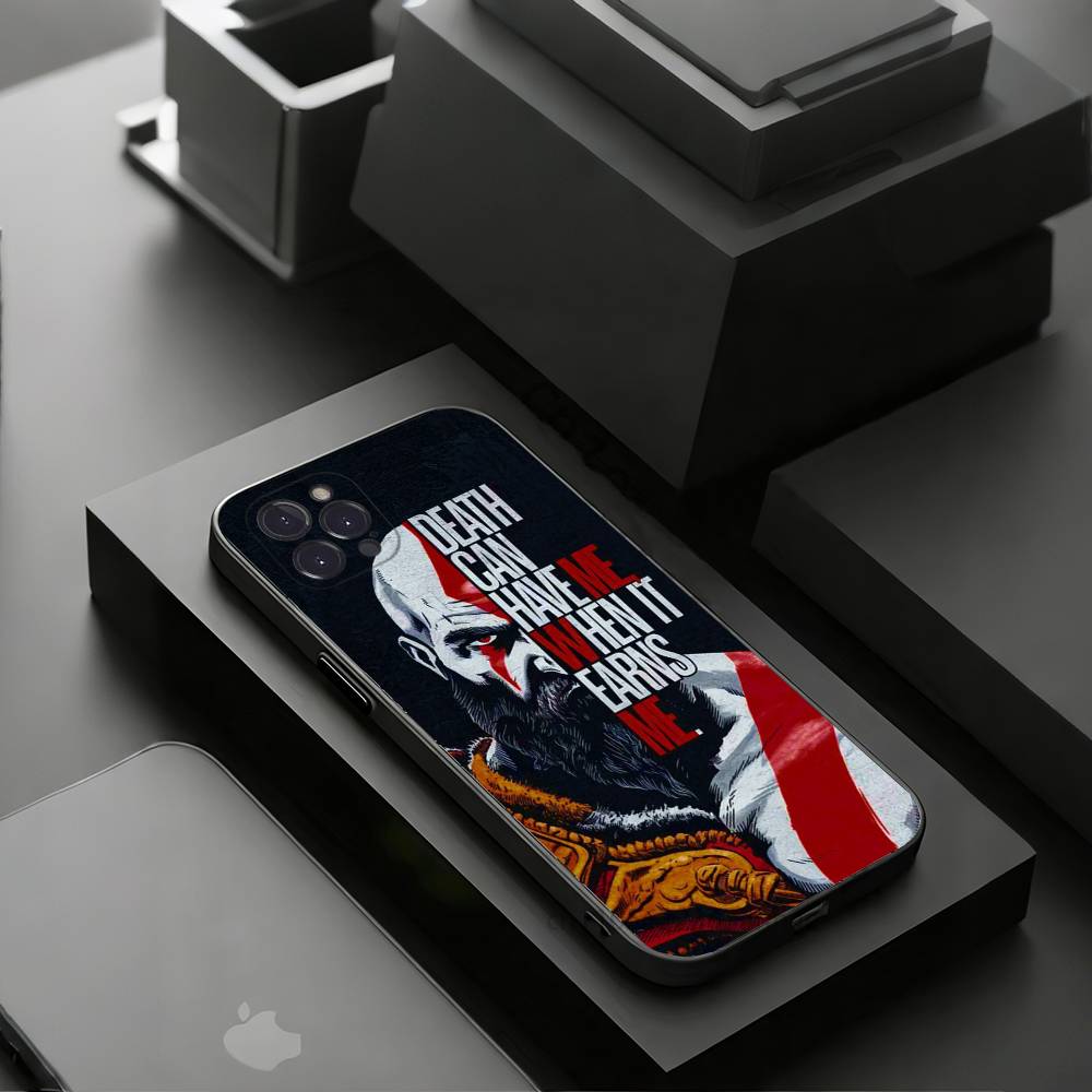G-God OF War K-Kratos Phone Case for iPhone 11Pro 13 12 11 Pro Max 16e 17 Air 16 15 14 Plus 11ProMax