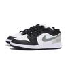 Jordan Air Jordan 1 Slip Resistant Abrasion Resistant Low top Vintage Basketball Shoes Men's Black Gray 553558-131(Team85-)