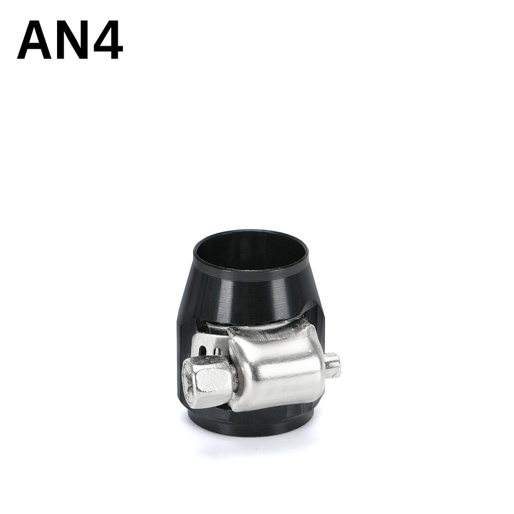 1pcs Hose Clamp AN4 AN6 AN8 AN10 AN12 Fuel Pipe Clip Oil Water Tube Hose Fittings Finisher Clamps Hex Finishers