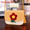 Children Handmade Cartoon Pattern Non Woven Fabric Crossbody Bag Material Set For Kids Handmade Gift