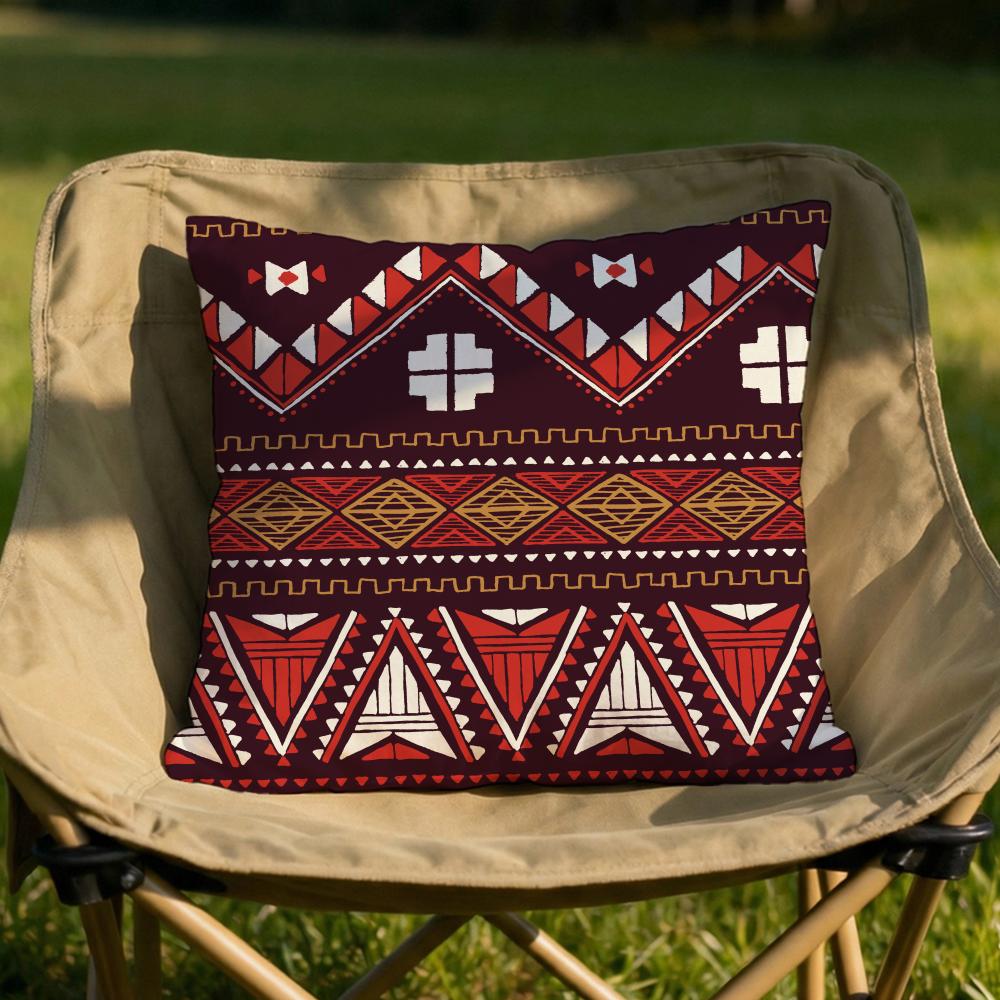 Bohemian Style Cushion Cover Soft Reversible Durable Pillow Cover MultiScene Use for Home Car Daily Comfort