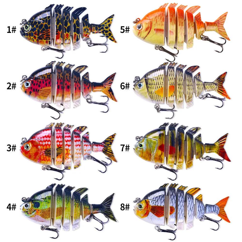 Fishing Lures Multi Jointed Swimbait Crank Bait Slow Sinking Bionic Artificial Bait Freshwater Saltwater Trout Bass Fishing Acce