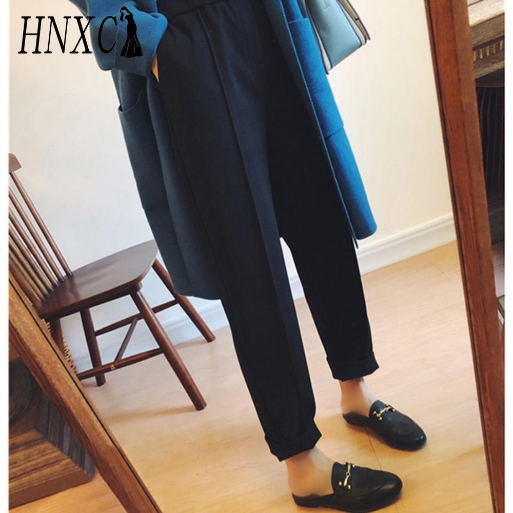 

HNXC Женские модные повседневные брюки и капри с однотонным принтом L