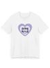 2026 Cute Korean Letter Heart Graphic Print TShirt Unisexs Casual Short Sleeve Crew Neck Top Trendy KStyle Summer Daily Wear