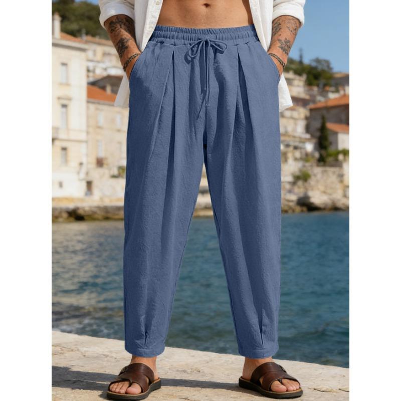 Men S Loose Fit Casual Sports Straight Leg Trousers