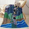 African Style Blanket Warmthful Decor Perfect for Sofa Bed Bedding All-Season Use Playful Design Gifts For Family Or Friends