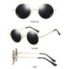 UV400 Protection Small Round Sunglasses Metal Punk Shades  for Men & Women