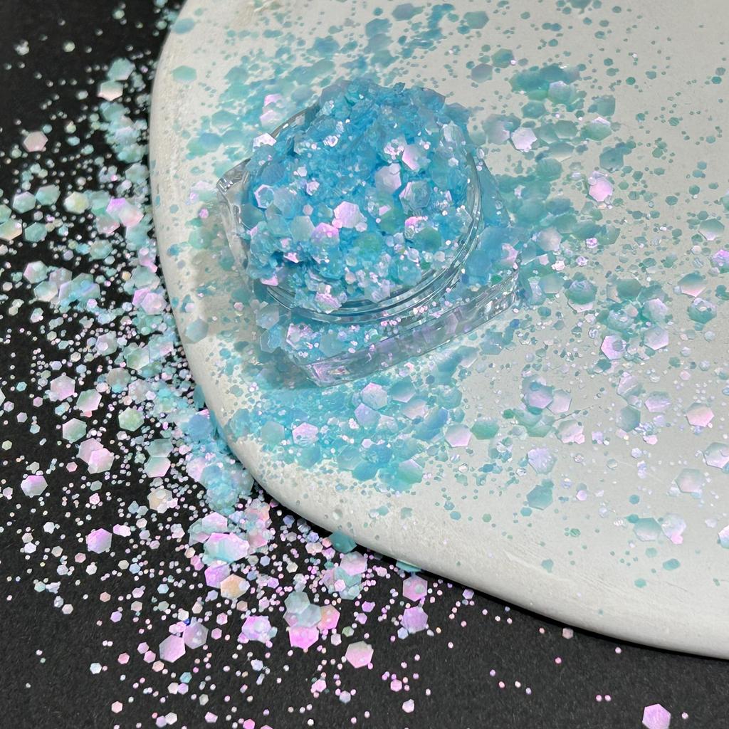 Polarized Pastel Ultra-Thin Large Sequin Nail Art Decorations