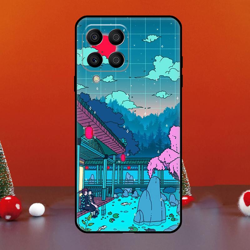 

Vaporwave Village Aesthetic For Samsung Galaxy M06 M16 M14 M34 M54 M11 M21 M31 M13 M33 M35 M53 M55 M15 M12 M32 M52 Case Samsung M32 4G