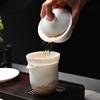 Handun Pure White Ceramic Kung Fu Tea Set