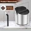 Coffee Knock Box Stainless Steel Espresso Knock Boxes with Non Slip Base Large or Small Coffee Ground Knock Box for Home Office