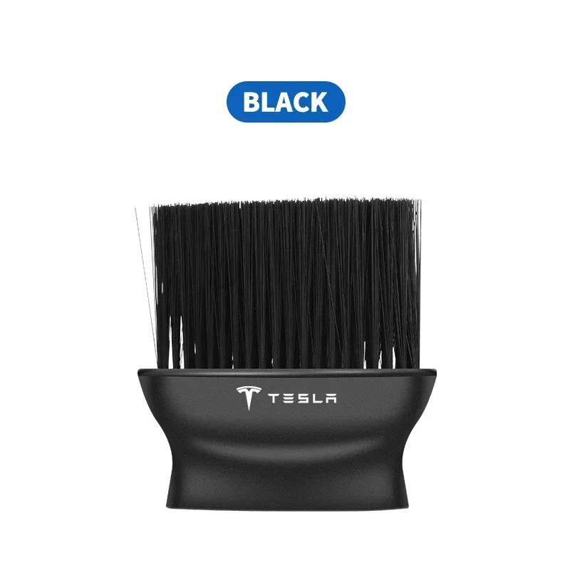 

Car Sticker Tesla Car Soft Brush Car Crevice Dust Removal Artifact Brush for Tesla Model 3 Y S X Roadster Cybertruck Juguete Spa чёрный