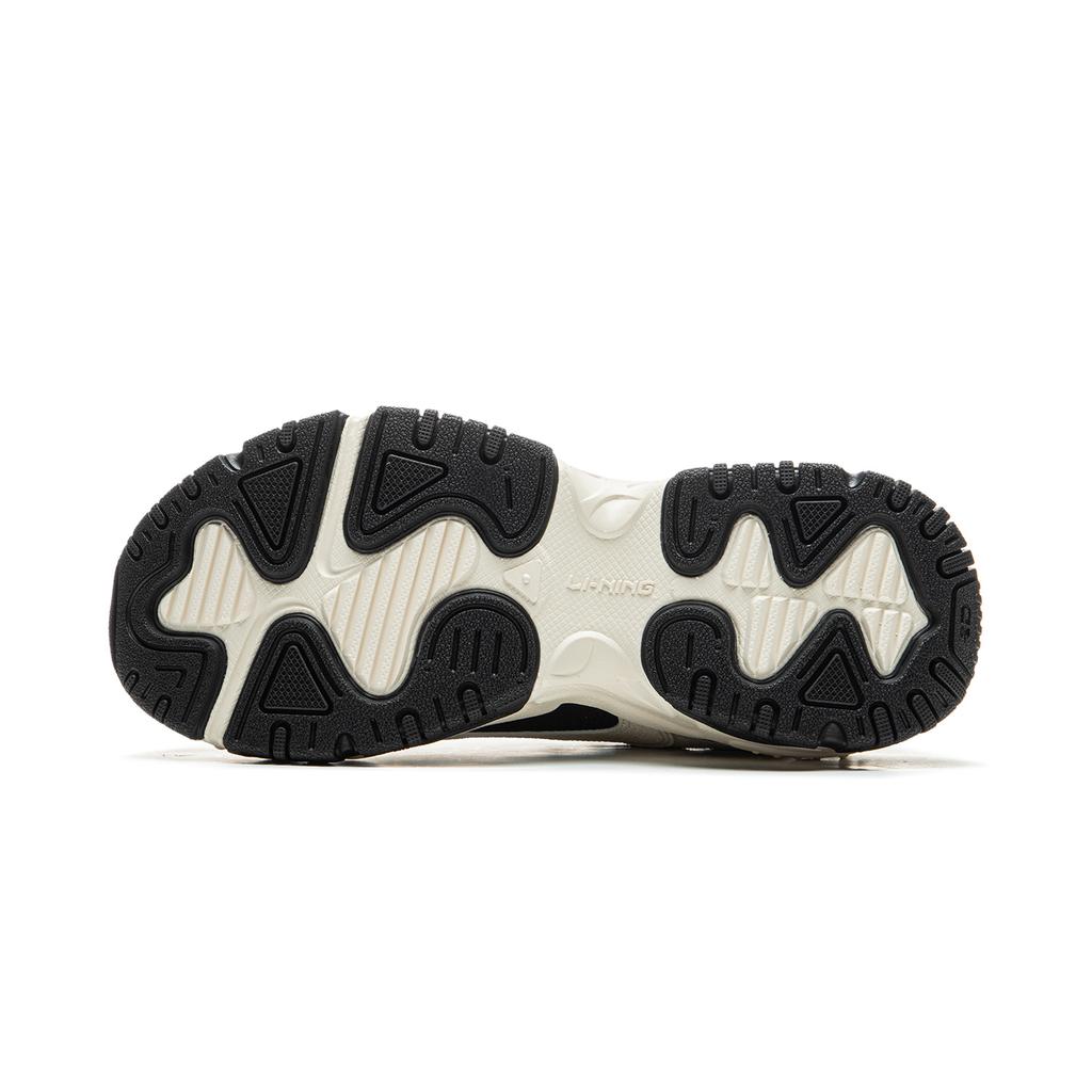 New LiNing Brown Sugar V2 Cushioned Wear-Resistant Height Increasing Low-Top Casual Shoes Women's Black White AGCU302-4