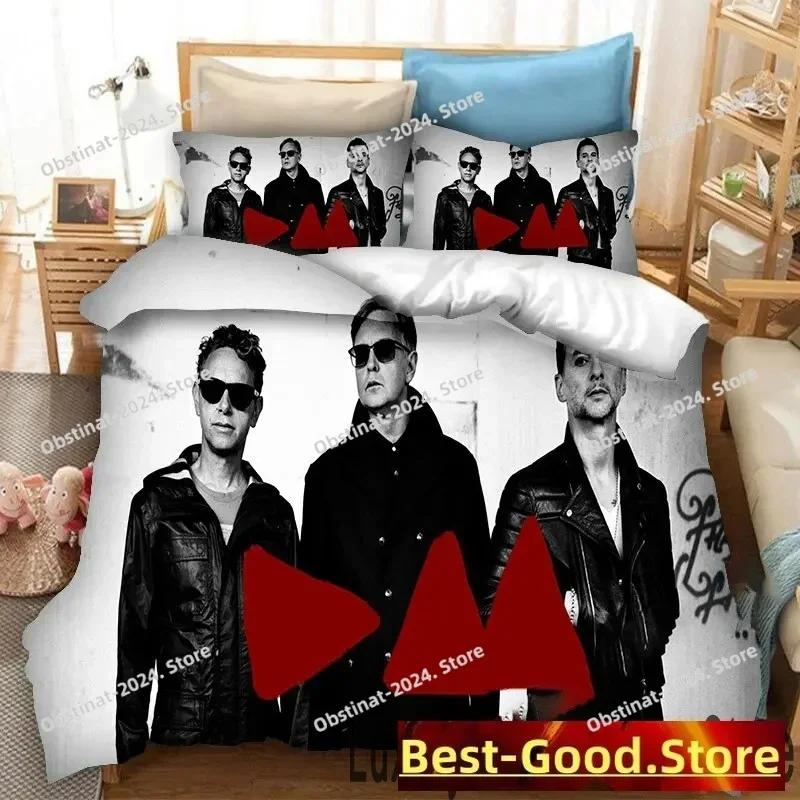 3D Spausdintas Depeche Mode Patalynės Komplektas Dvigulis Twin King Antklodės Užvalkalas Antklodė Pagalvės Užvalkalas Berniukams Mergaitėms Suaugusiems Miegamasis