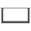 Vidaxl Nogi Do Stolika Kawowego, 2 Szt., Antracyt, 70X(30-31) Cm, Stal