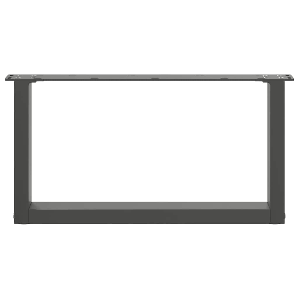 Vidaxl Nogi Do Stolika Kawowego, 2 Szt., Antracyt, 70X(30-31) Cm, Stal