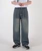 UMM One-Pleat Point Wide Half-Waist Denim Pants 4 Colors