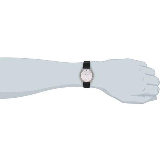 Orologio SEIKO DOLCE quarzo vetro zaffiro rivestimento antiriflesso impermeabile per la vita quotidiana SACM171 da uomo differenza annuale quadrante argentato cinturino in pelle