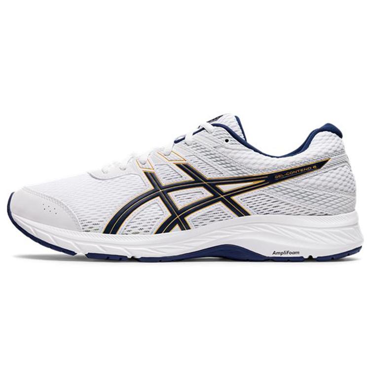 ASICS Gel Contend 6  White Black  1011A667-100 42.5