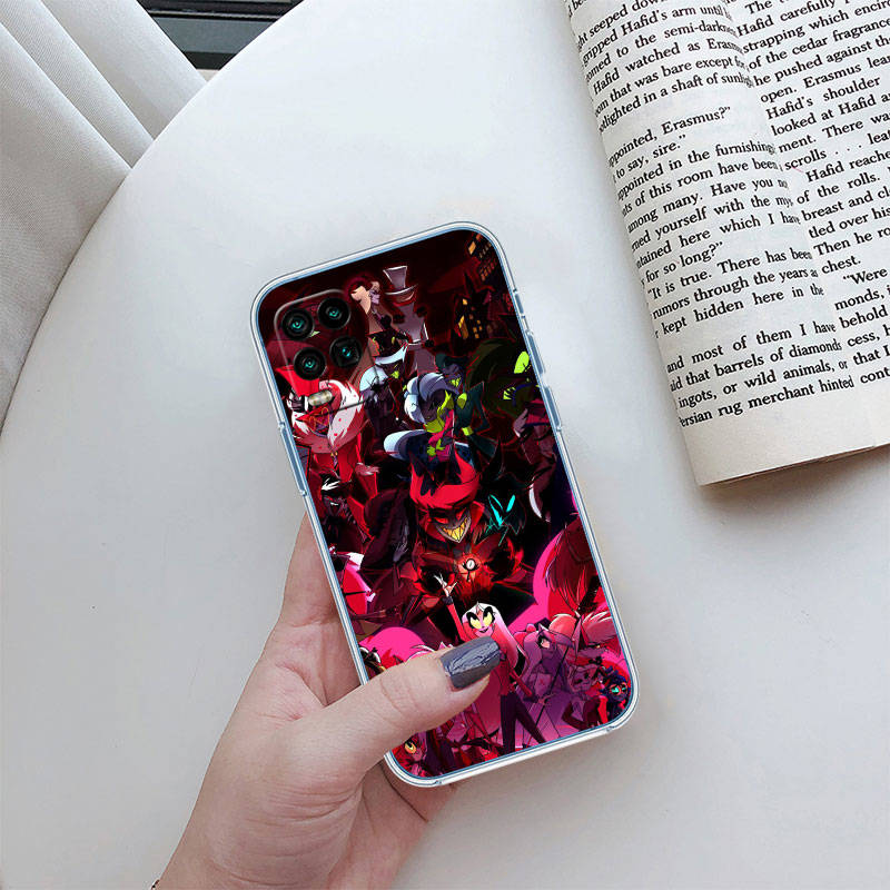 JO29 Hazbin Hotel Phone Case for Motorola E22S E7 G6 G7 G8 G9 Plus Power Play G10 G20 G04 E30 E40 E22 E20 E13 G22 G23 G Stylus Play