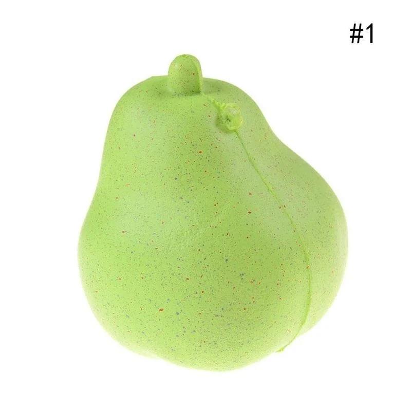 

cute pear slow rising queeze toys cell phone handbags charm straps kawaii squishies bread зелёный