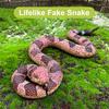 Jucărie de șarpe fals realistă Model moale de șarpe TPR Ține păsările departe Sperie