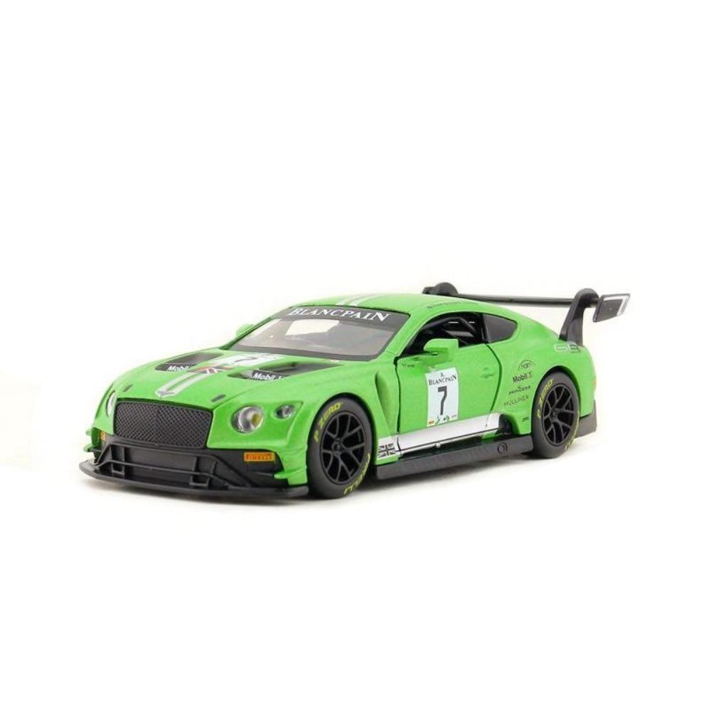 

Новий 1/32 Bentley Continental GT3 Металева модель гоночного автомобіля Diecasts & Іграшкові транспортні засоби Металева модель автомобіля Симуляція Колекційна іграшка Подарунок зелений