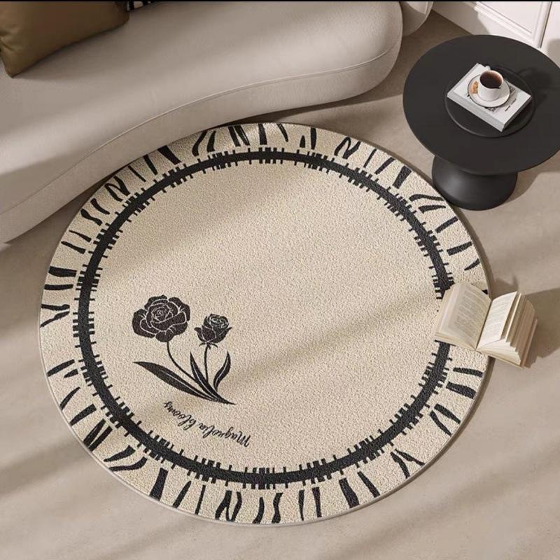 Circular Carpet Living Room Tea Table Carpet Light Luxury Bedroom Bedside Carpet Cloak Room Rocking Chair Foot Mat