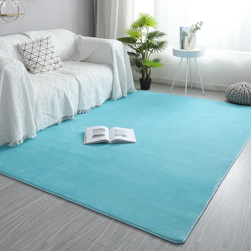 Pink Coral Velvet Carpet Living Room Short Plush Rug Bedroom Floor Mat Home Decor Rug for Kids Room Carpet Silent Moisture-proof