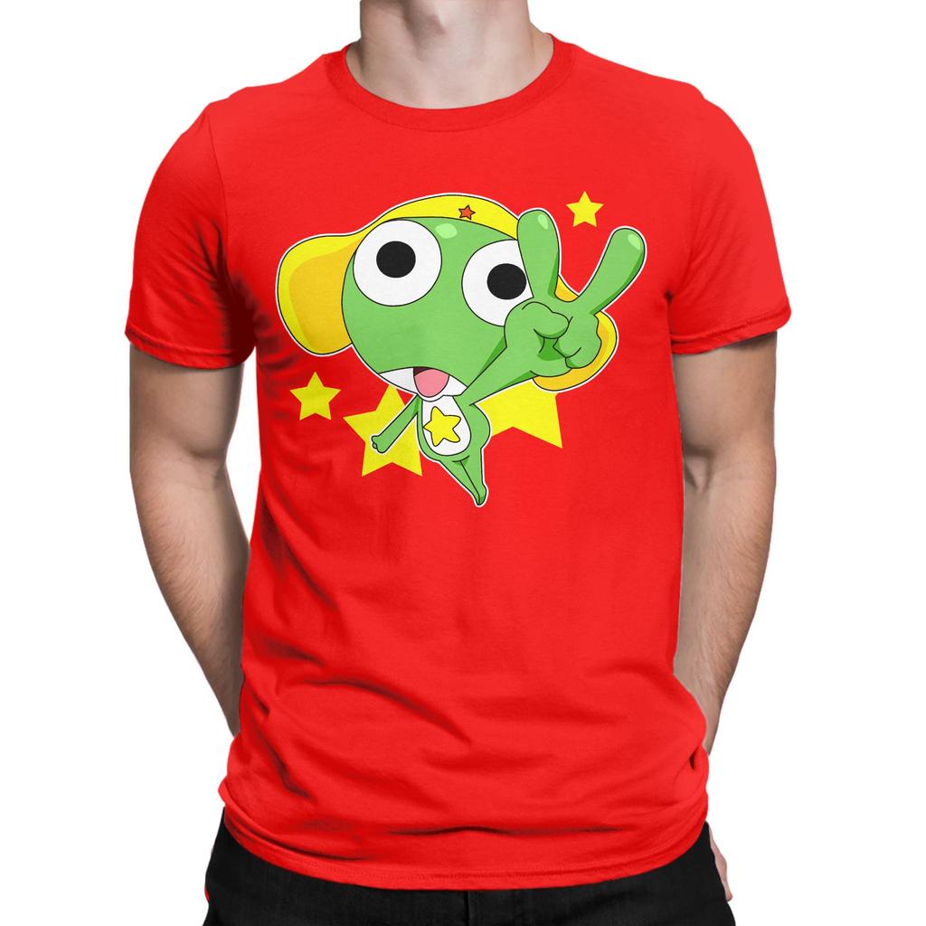 Cute Sgt Frog Keroro Comedy Anime T Shirt Men Women 100 Cotton TShirts Round Neck  Tees Short Sleeve Clothing Gift Idea