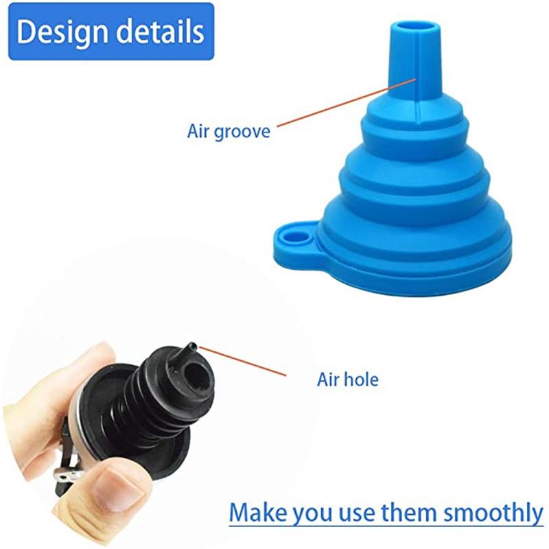 Olive Oil Dispenser with Oil Cap, Leak-proof Cap, Suitable for 1.7cm ,2cm 2.1cm Bottle Mouth, for Oil, Olive Oil, Vinegar, Wine blu