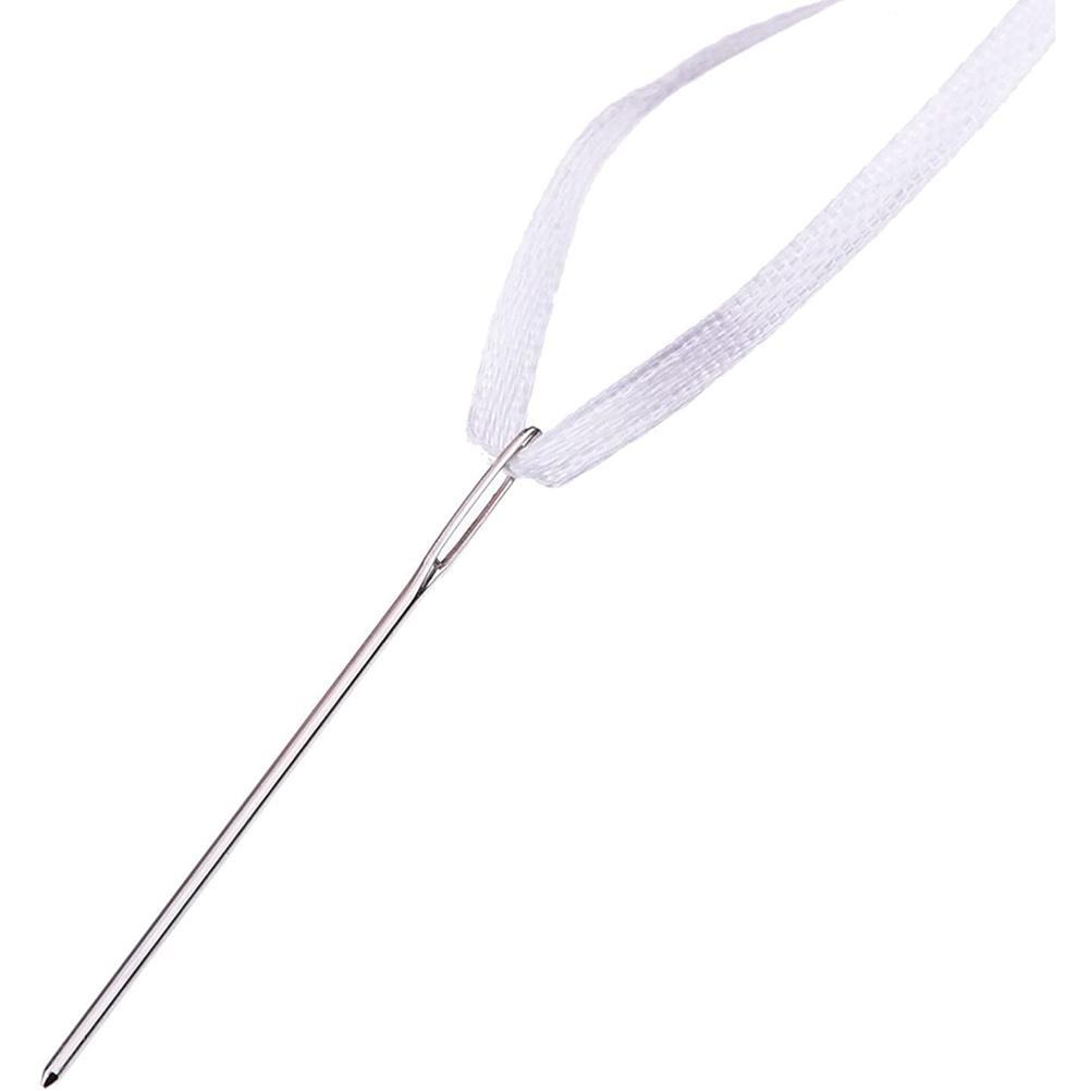 Großes Öhr Stumpfe Nadeln Stahl Garn Stricknadeln Nähnadeln für Lederprojekte Hausarbeit