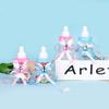 6/12pcs Plastic Feeder Bottle Blue Pink Baby Bottle Candy Box Christening Gender Reveal Baby Shower Birthday Party Gifts favors