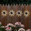 2/4PCS Solar Peacock Projection Lights Outdoor LED Wall Lamp Waterproof Solar Fence Lights for Yard Garden Lawn Christmas Decor