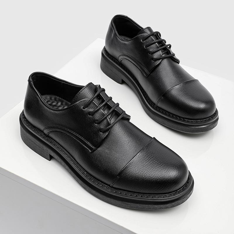 Spring men's casual leather shoes formal sense Derby leather shoes men's 8215-R